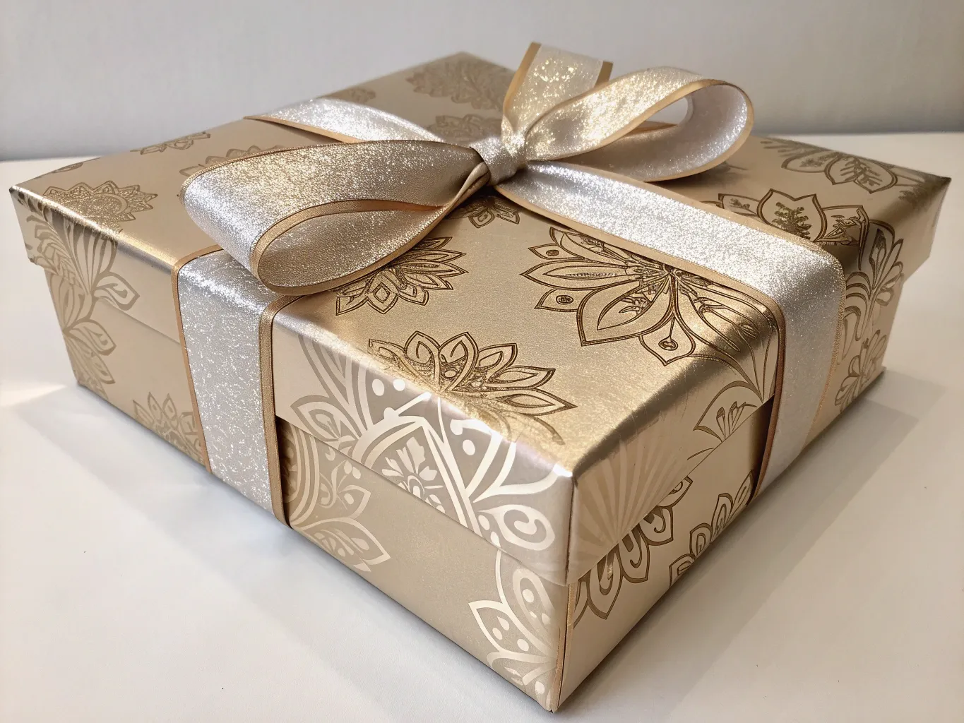 Elegant gift box with ribbon