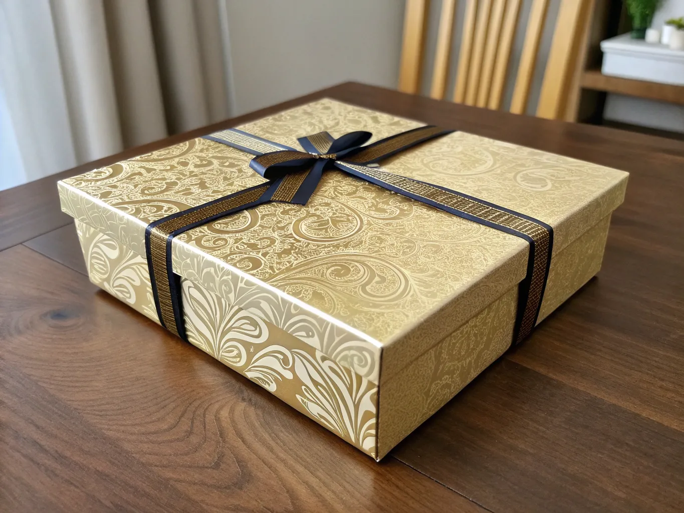 Sophisticated gift box with custom design